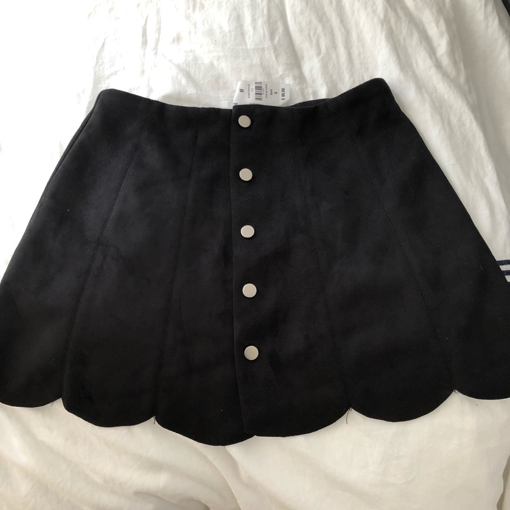 Suede skirt